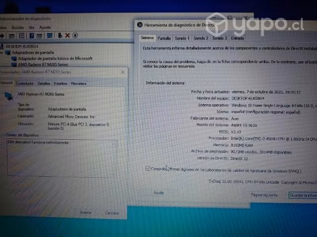 Notebook semi gamer Core i7 - 8gb ram - SSD 500gb - Imagen 4