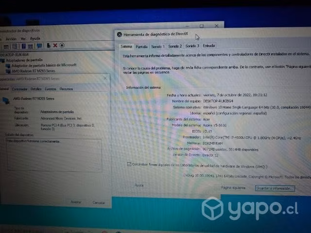 Notebook semi gamer Core i7 - 8gb ram - SSD 500gb - Imagen 3