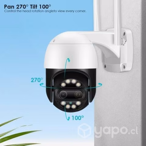 Cámara de vigilancia rotatoria WIFI con zoom