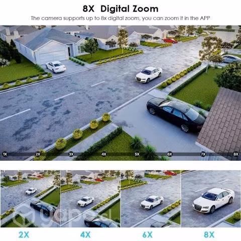 Cámara de vigilancia rotatoria WIFI con zoom