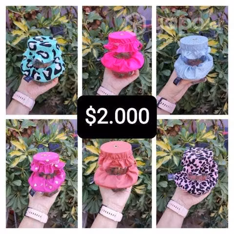 Scrunchies con tapa vasi