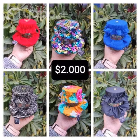 Scrunchies con tapa vasi