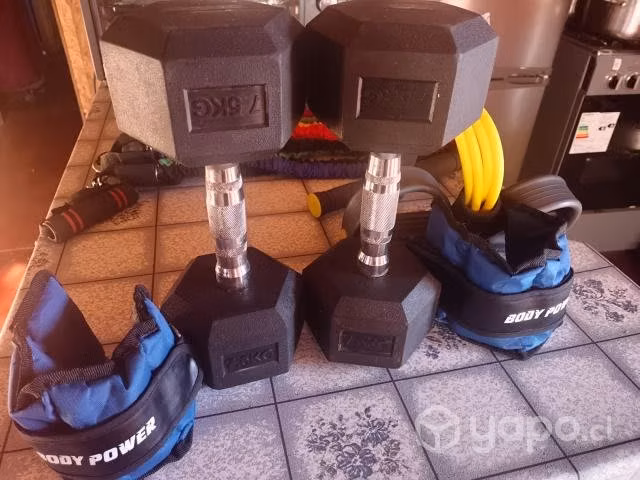 Kit deportivo, mancuernas