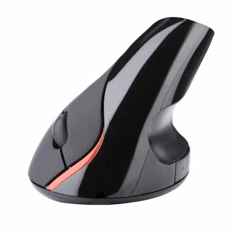 Mouse Vertical Recargable USB Negro