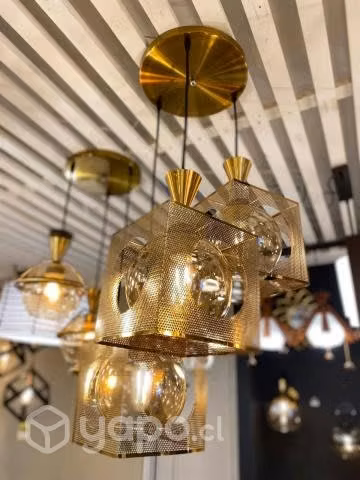 💡lámparas nórdicas triples