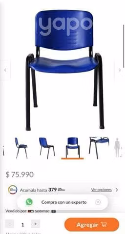 Sillas plásticas