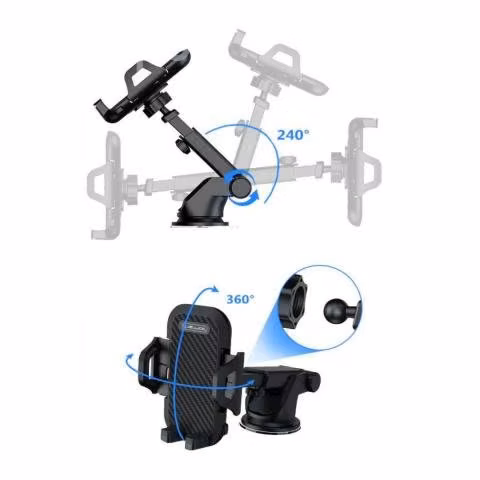 Soporte De Auto Negro Rotación de 360° - Imagen 3