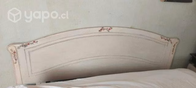 Respaldo cama + 2 veladores vintage
