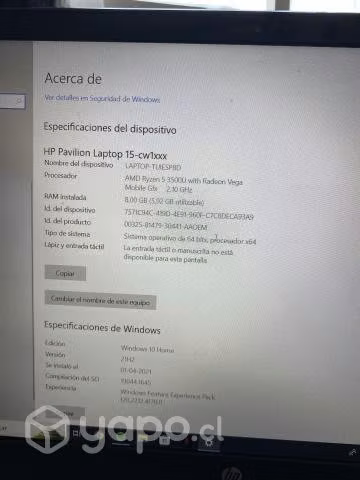 Notebook hp