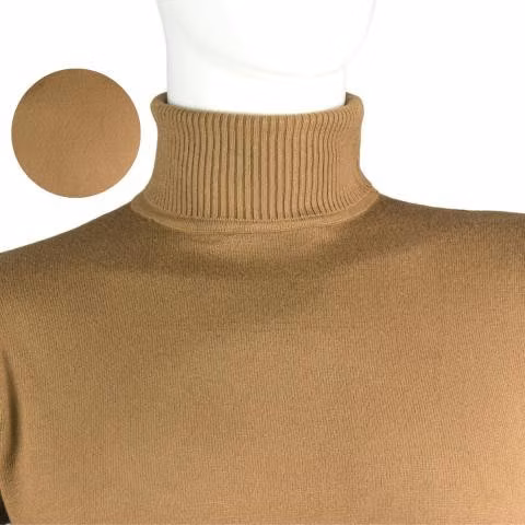 Sweater Café New Hilo Fino Cuello Alto M-L-XL-XXL