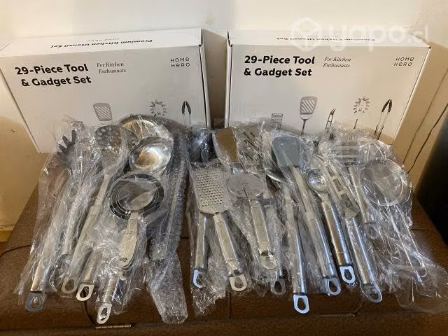 Set de utensilios de 29 piezas acero inoxidable