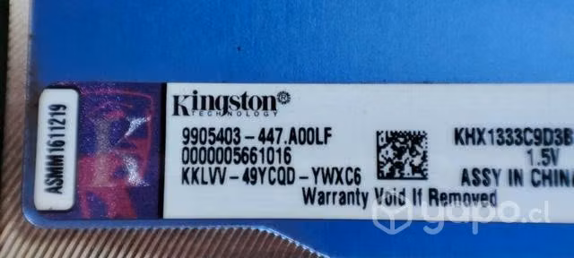 Memoria Ram Kingston Hyper X: DDR3 de 4Gb - Imagen 3