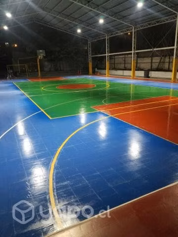Pulido Epoxica decapado canchas deportivas