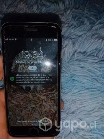 celular iPhone 6s con zulte al número que