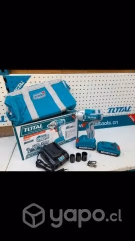 Llave de impacto INALÁMBRICA 20 volt marca TOTAL