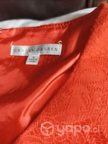 Bello vestido rojo talla 38 - Imagen 3