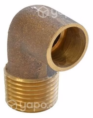 Codo bronce sol/he 1"
