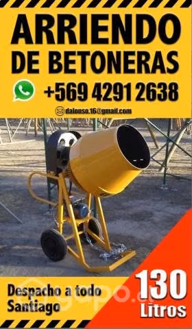 Arriendo betoneras