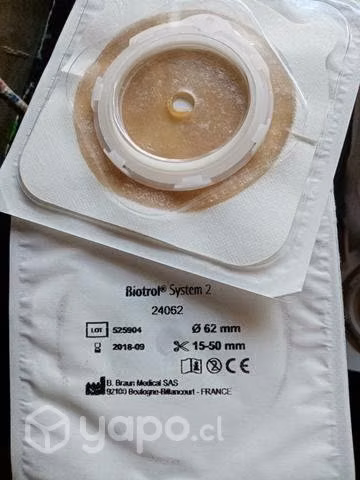 Placas y bolsas de urostomia