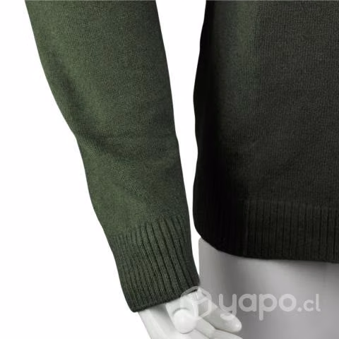 Sweater Verde New Hilo Fino Cuello Alto M-L-XL-XXL