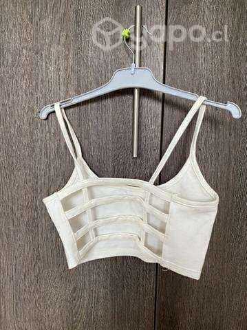 Crop top blanco marca sybilla - Imagen 2