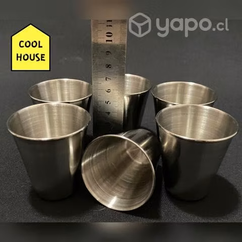 Prácticos Vasos de Acero Inoxidable de 10 cms - Imagen 3