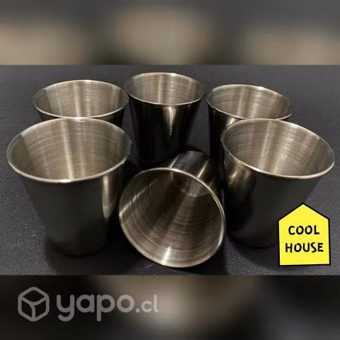 Prácticos Vasos de Acero Inoxidable de 10 cms - Imagen 2