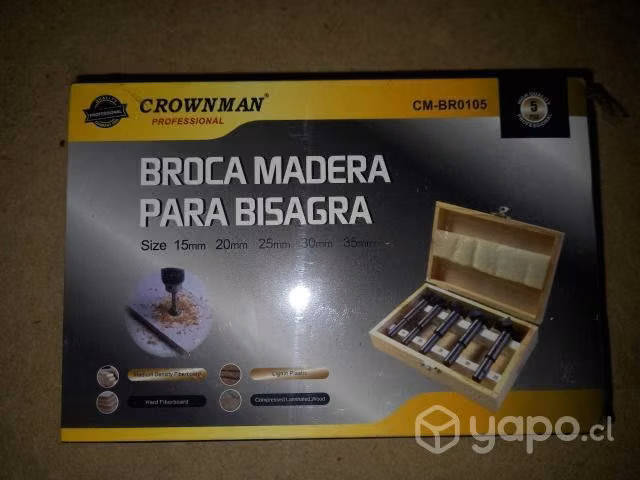 Broca madera 5 piezas - Imagen 2