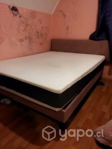 Cama ortopedica 2 plazas con base dividida