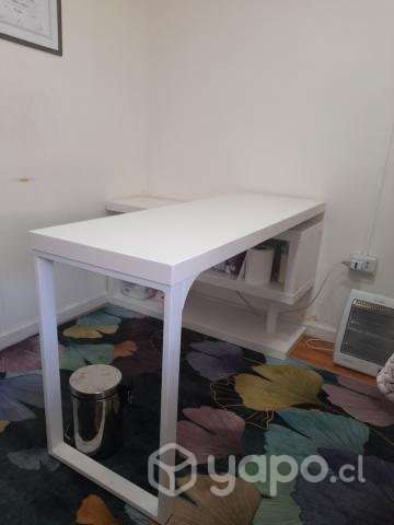 Escritorio blanco en L - Imagen 5
