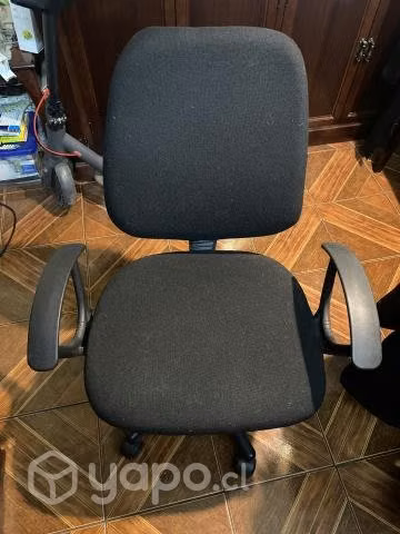 Silla de escritorio con brazos Negra - Imagen 5