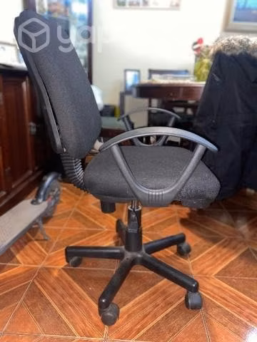 Silla de escritorio con brazos Negra - Imagen 3