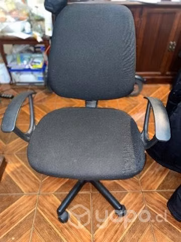 Silla de escritorio con brazos Negra