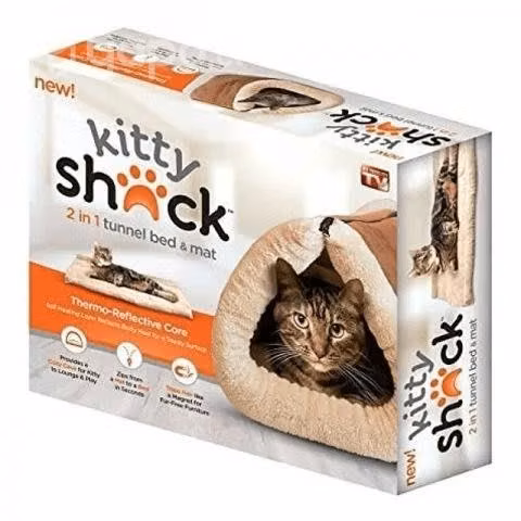 Cama Túnel Polar Para Gatos 2 En 1 Mascotas