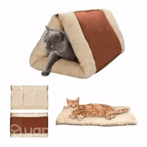 Cama Túnel Polar Para Gatos 2 En 1 Mascotas