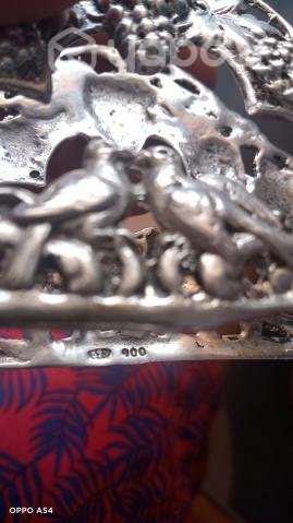 Servilleteros antiguos de plata - Imagen 3