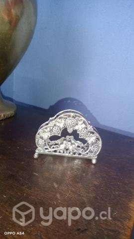 Servilleteros antiguos de plata - Imagen 4