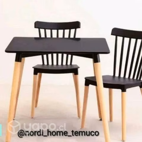 Comedor nórdico 2 sillas