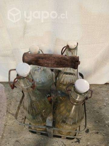 De coleccion : Antiggua jaba francesa 4 botellas - Imagen 3