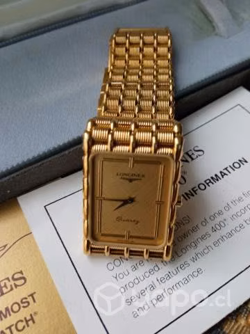 LONGINES laminado oro 18K. Modelo 400