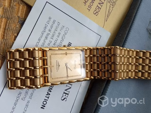 LONGINES laminado oro 18K. Modelo 400