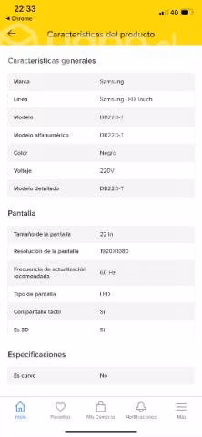 Monitor Samsung 22 - Imagen 2