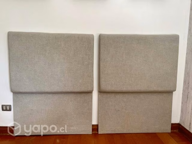 2 respaldos de lino