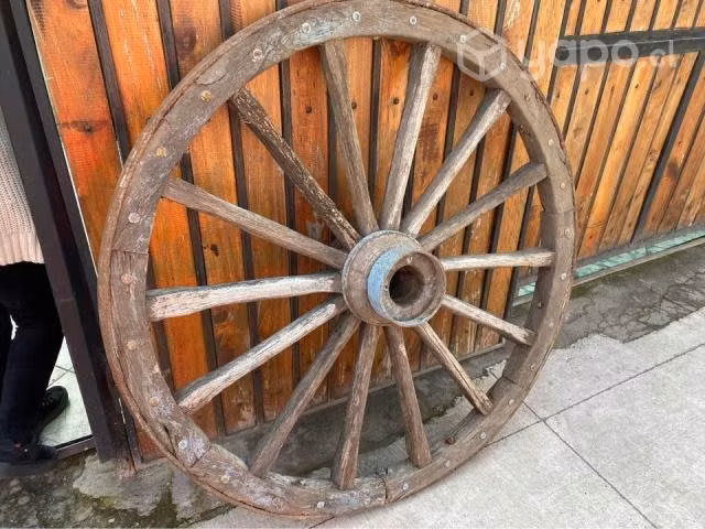 Rueda carreta original antigua