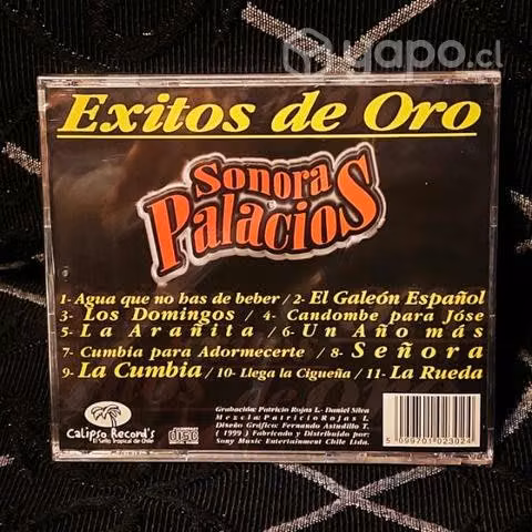 Cd sonora palacios / exitos de oro (1999) - Imagen 2