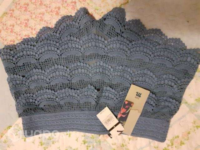 Short macrame celeste - Imagen 2