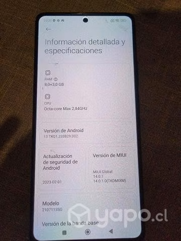 Teléfono Xiaomi 11T Pro
