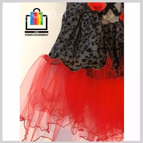 Vestido Dama Sexy Can Can con Antifaz - Imagen 5
