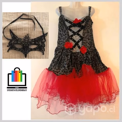 Vestido Dama Sexy Can Can con Antifaz - Imagen 4