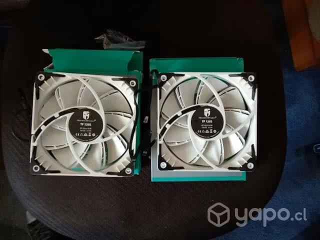 2X Deepcool Ventilador 120mm - White TF Series